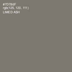 #7D786F - Limed Ash Color Image